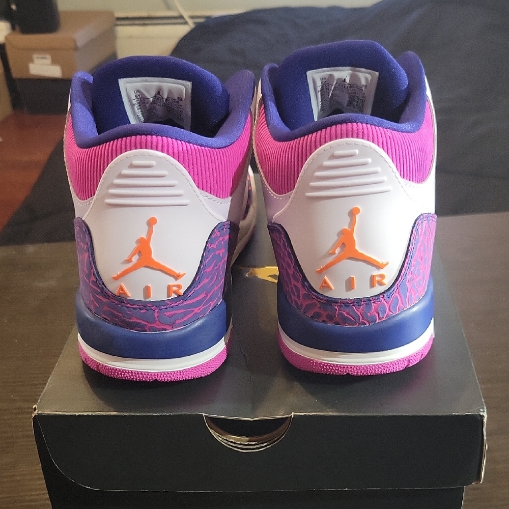 Air Jordan 3 Retro GG "Barely Grape" (2020) M6Y/W7.5 NEW W/OG BOX - Picture 5 of 11